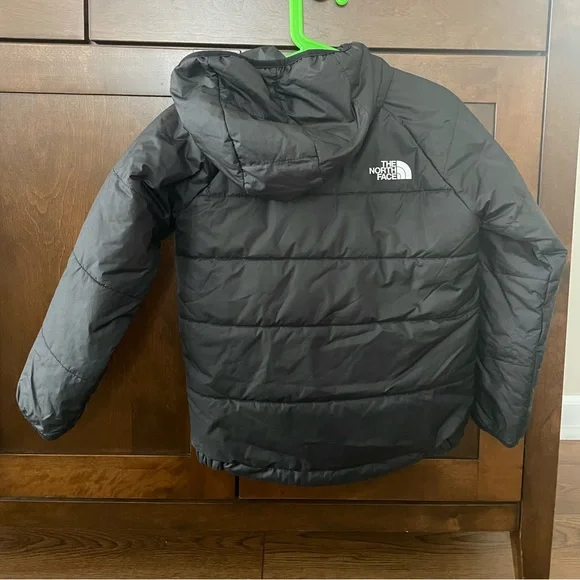 The North Face Perrito Reversible Hooded Jacket black size 5T - Picture 2 of 4